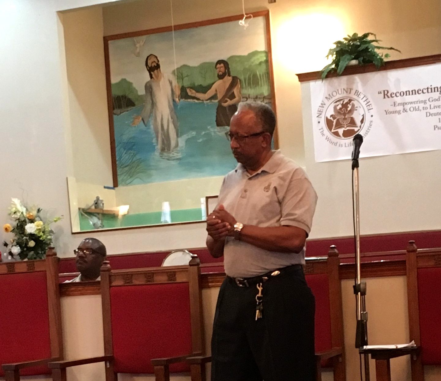 Pastor Matthews bringing the Word
